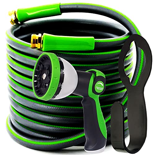 Garden Hose 50ft Water Hose with 10 Function Hose Nozzle Sprayer, ...