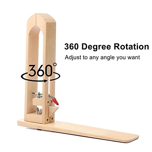 360° Rotation Wood Sewing Pony Horse Leather Craft Table Lacing De...