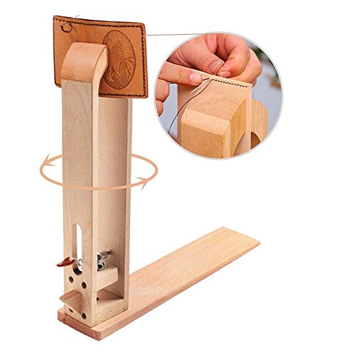 360° Rotation Wood Sewing Pony Horse Leather Craft Table Lacing De...