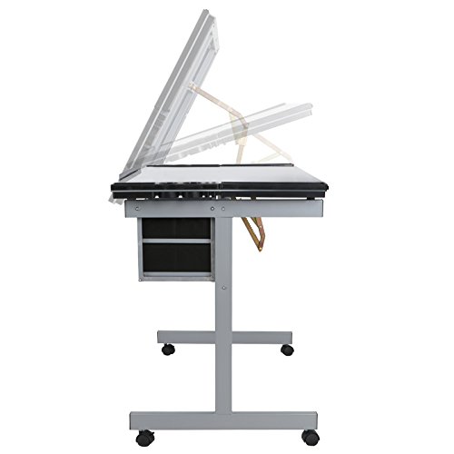 JupiterForce Adjustable Drafting Table Drawing Desk Height Art Cra...
