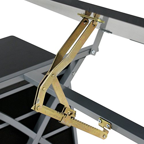 JupiterForce Adjustable Drafting Table with Storage Drawer and Sto...