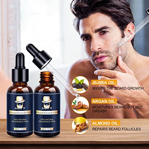 Jurgen K Beard Growth Kit - Beard Kit with Beard Growth Oil, Beard...