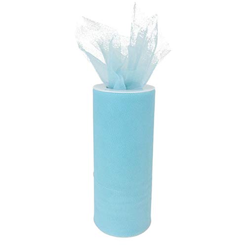 Just Artifacts Decorative Tulle Fabric Roll 6-Inch x 25-Yards Col...