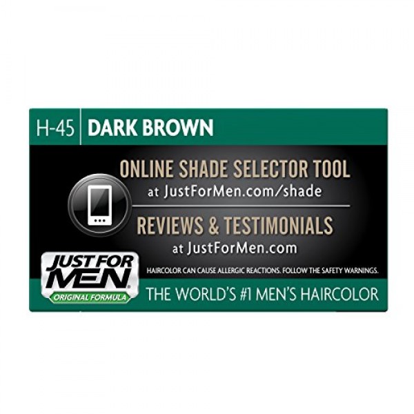 Just For Men Original Formula Mens Hair Color, Dark Brown Pack o...