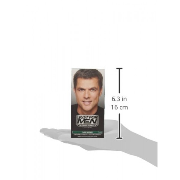 Just For Men Original Formula Mens Hair Color, Dark Brown Pack o...