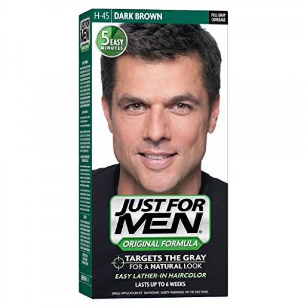 Just For Men Original Formula Mens Hair Color, Dark Brown Pack o...