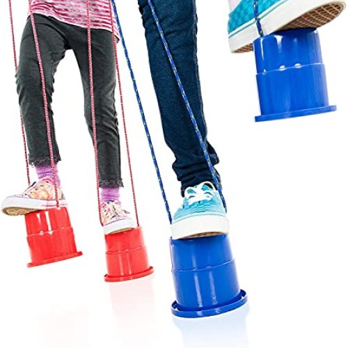 Just Jump It Set of 2 EZ Steppers - Active Indoor and Outdoor Acti...