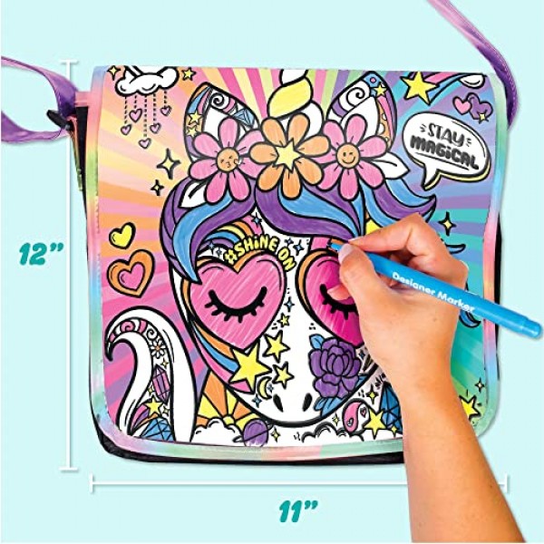 Just My Style Color Your Own Unicorn, Personalized Doodle Messenge...