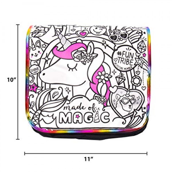 Just My Style Color Your Own Unicorn, Personalized Doodle Messenge...