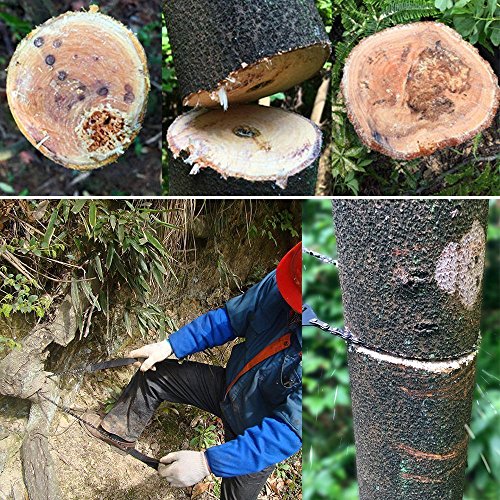 Pocket Chainsaw Justech 33pcs Serrated Hand Saw Chain Survival Fol...