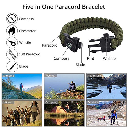 Pocket Chainsaw Justech 33pcs Serrated Hand Saw Chain Survival Fol...
