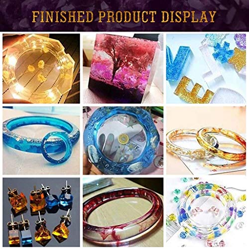 83 Pieces of DIY Crystal Silicone Mold +12 Color Dried Flowers Jew...