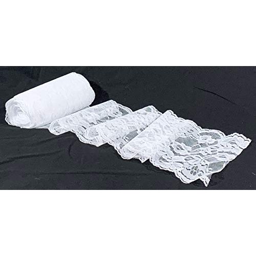 10 Yards x 5.5 White Lace Trim Fabric Ribbon | Wedding Party Favo...