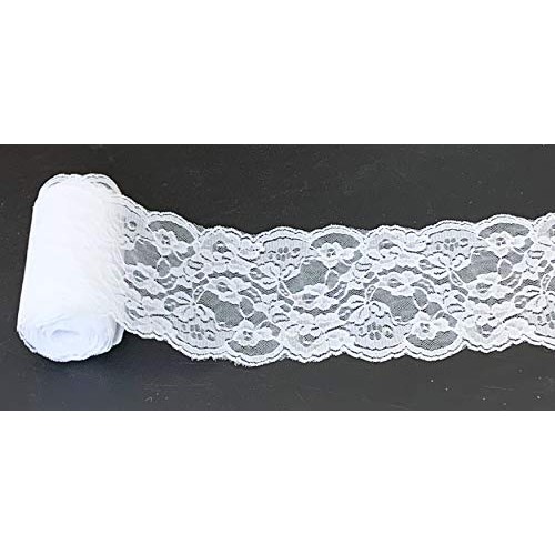 10 Yards x 5.5 White Lace Trim Fabric Ribbon | Wedding Party Favo...