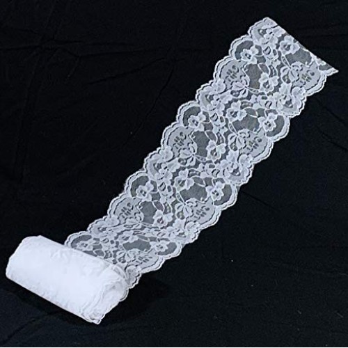 10 Yards x 5.5 White Lace Trim Fabric Ribbon | Wedding Party Favo...