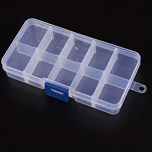 Clear Jewelry Box - 12-Pack Plastic Bead Storage Container, Earrin...