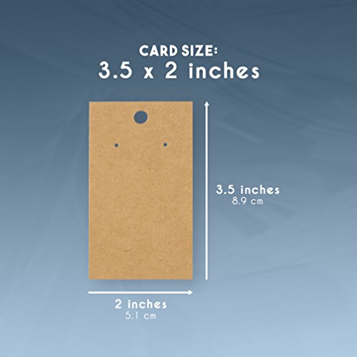 Earring Cards - 200-Pack Earring Card Holder, Earring Display Card...