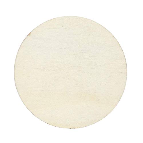 Juvale 24-Pack Unfinished 4-Inch Wood Circle Cutouts for Coasters,...