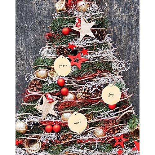 Juvale 48-Pack Wood Discs - Wooden Ornaments, Wood Circles for DIY...