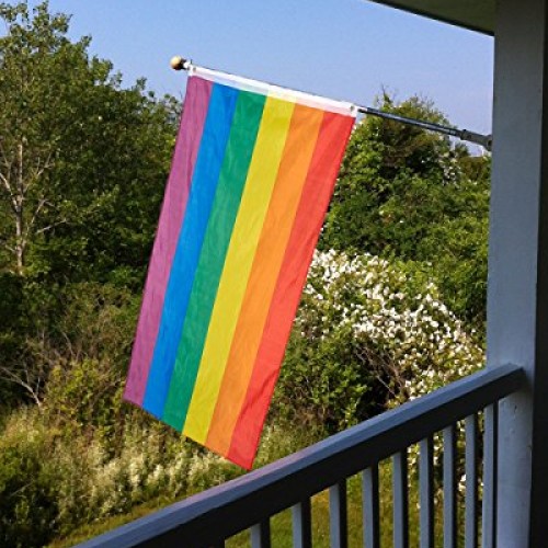 Juvale Rainbow Flag - Gay Pride Flag, LGBT Flag for Pride Decorati...