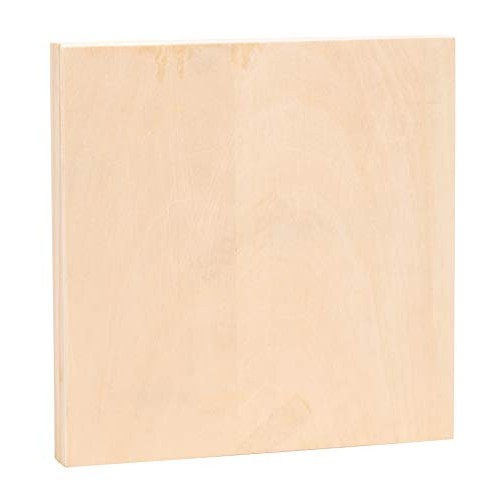 Juvale Wood Canvas, Panel Boards for Painting 8 x 8 in, 6-Pack