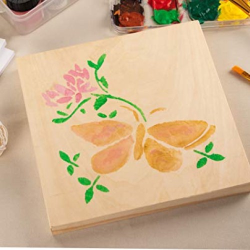 Juvale Wood Canvas, Panel Boards for Painting 8 x 8 in, 6-Pack