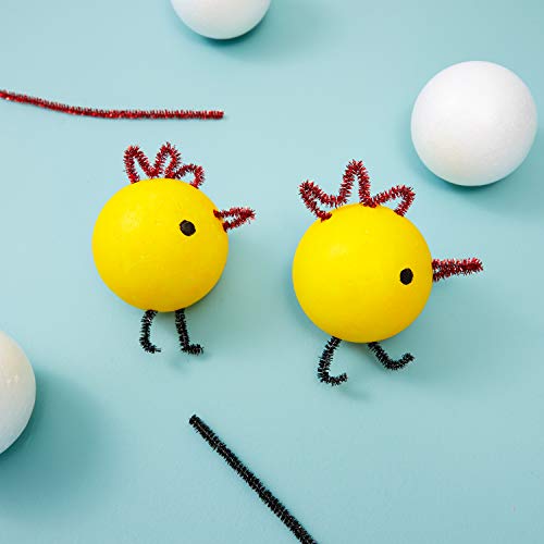 Small Foam Balls for Crafts 3 in, 24 Pack