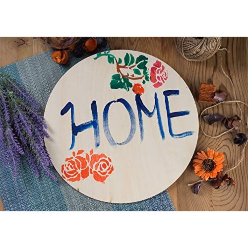 Unfinished Wood Circle - 8-Pack Round Natural Rustic Wooden Cutout...