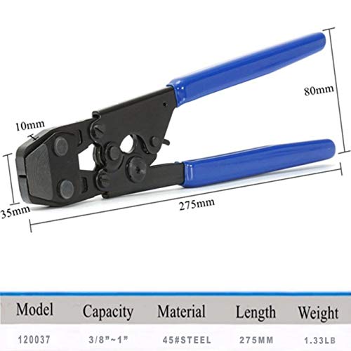 JWGJW PEX Clamp Cinch Tool Crimping Tool Crimper for Stainless Ste...
