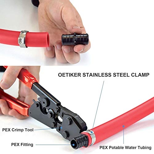JWGJW PEX Clamp Cinch Tool Crimping Tool Crimper for Stainless Ste...
