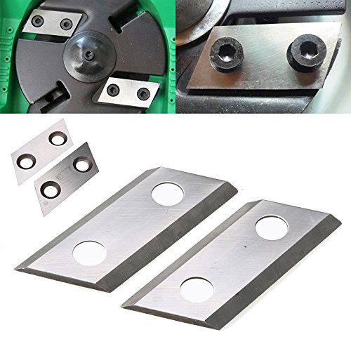 2pcs Garden Shredder Chipper Blades Cutters Kit 2 Hole Metal Garde...