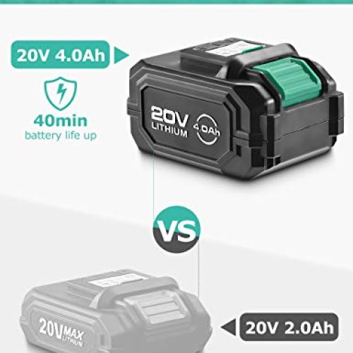 KIMO 20V Cordless Leaf Blower, 2-in-1 Battery Powered Sweep/Vacuum...