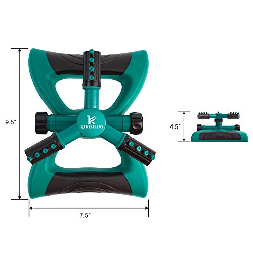 k kikisiluo Lawn Yard Sprinkler for Lawn and Garden Large Area Cov...