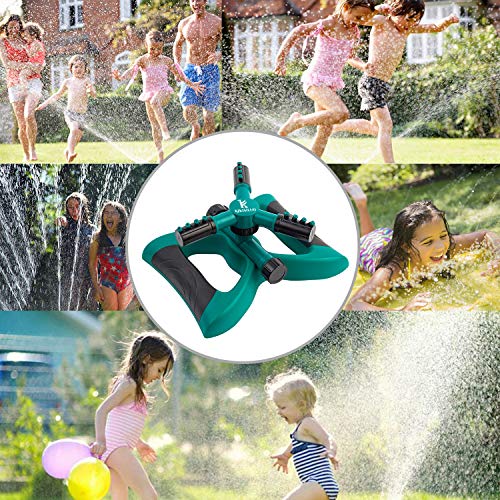 k kikisiluo Lawn Yard Sprinkler for Lawn and Garden Large Area Cov...