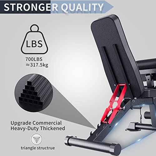 Adjustable Weight Bench - Utility weightBenches for Exercise, Free...