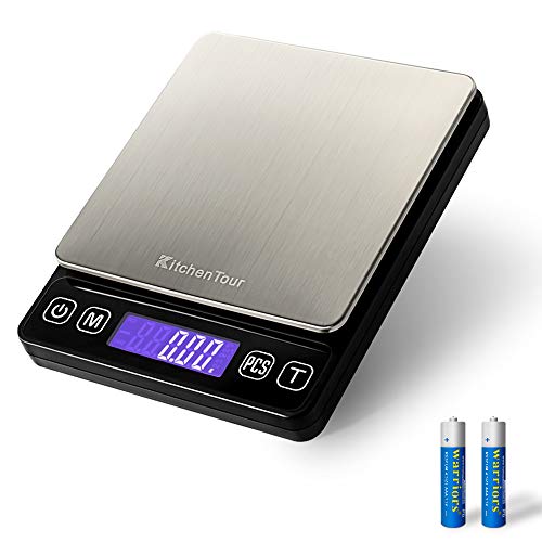 KitchenTour Digital Kitchen Scale - 500g/0.01g High Accuracy Preci...