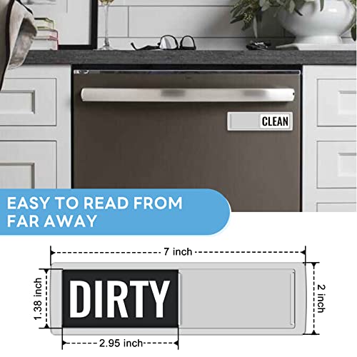 KitchenTour Dishwasher Magnet Clean Dirty Sign, Upgrade Super Stro...