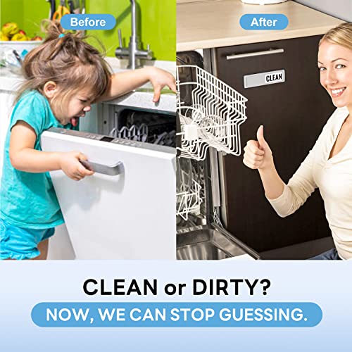 KitchenTour Dishwasher Magnet Clean Dirty Sign, Upgrade Super Stro...