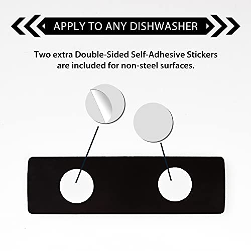 KitchenTour Dishwasher Magnet Clean Dirty Sign, Upgrade Super Stro...