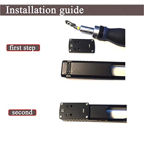 Glock Sight Mount Plate - Glock 17 19 22 23 26 27 34 35 37 41 Moun...