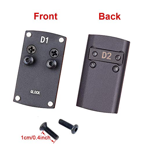 Glock Sight Mount Plate - Glock 17 19 22 23 26 27 34 35 37 41 Moun...