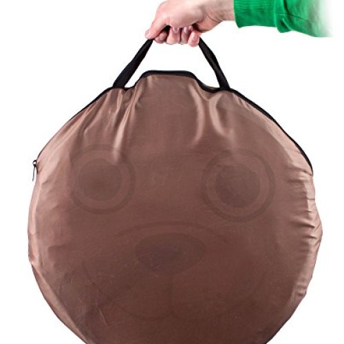 6 Foot Puppy Pop Up Exploration Tunnel - Brown Dog Collapsible Tub...