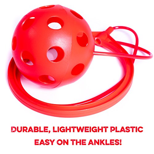 K-Roo Sports 6-Pack Swinging Skip Balls, Rainbow Colors - Kids Jum...