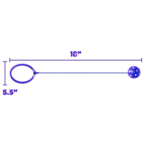 K-Roo Sports 6-Pack Swinging Skip Balls, Rainbow Colors - Kids Jum...