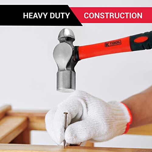 K Tool International 6 Piece Hammer Set | 16oz. & 32oz. Ball Hamme...