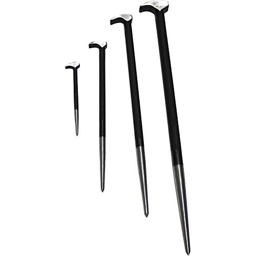 K Tool International Pry Bar Set Heavy Duty, Rolling Head 6, 12...