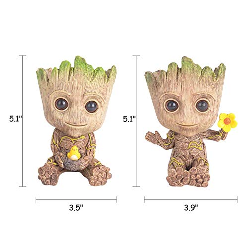 Baby Groot Treeman Planter Flower-Pot Guardians Galaxy Groot Tree ...