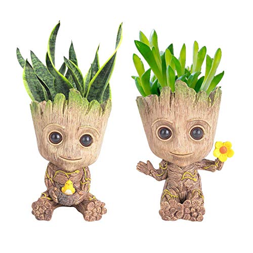 Baby Groot Treeman Planter Flower-Pot Guardians Galaxy Groot Tree ...