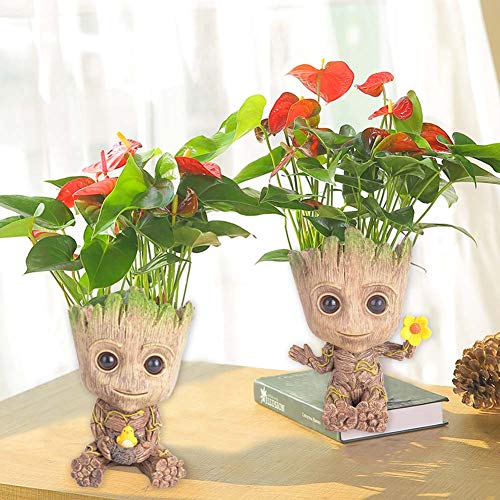 Baby Groot Treeman Planter Flower-Pot Guardians Galaxy Groot Tree ...