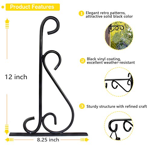 Hanging Brackets Heavy Duty for Hanging Basket Fruit Organizer, 2p...